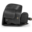 MegaGear Genuine Leather Camera Case for Sony a6700 with 16-50mm Lens (Black)