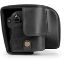 MegaGear Genuine Leather Camera Case for Sony a6700 with 16-50mm Lens (Black)