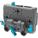 Kondor Blue Pro Battery Plate with Swiveling Rod Block (V-Mount, Space Gray)