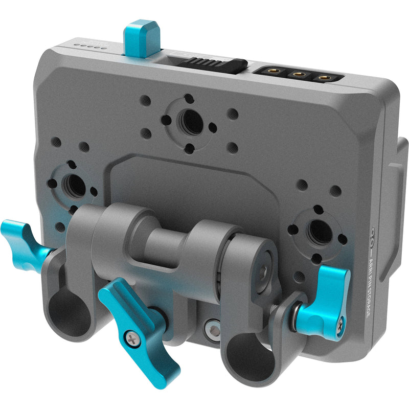 Kondor Blue Pro Battery Plate with Swiveling Rod Block (V-Mount, Space Gray)