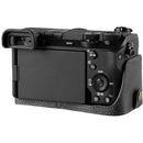 MegaGear Genuine Leather Camera Half Case Sony a6700 (Black)