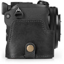 MegaGear Genuine Leather Camera Half Case Sony a6700 (Black)