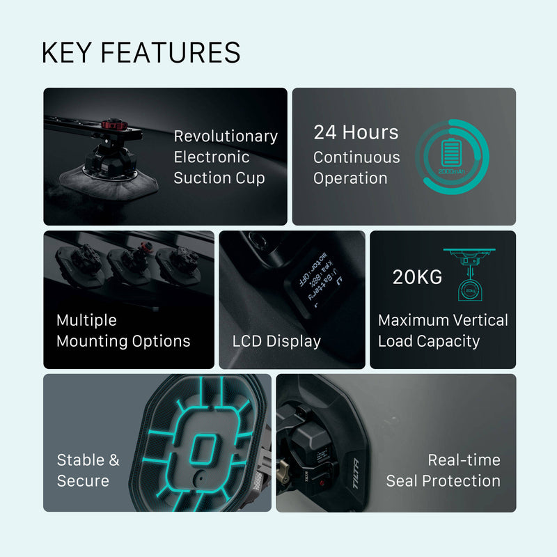 Tilta Hydra Electronic Suction Cup (4.5")