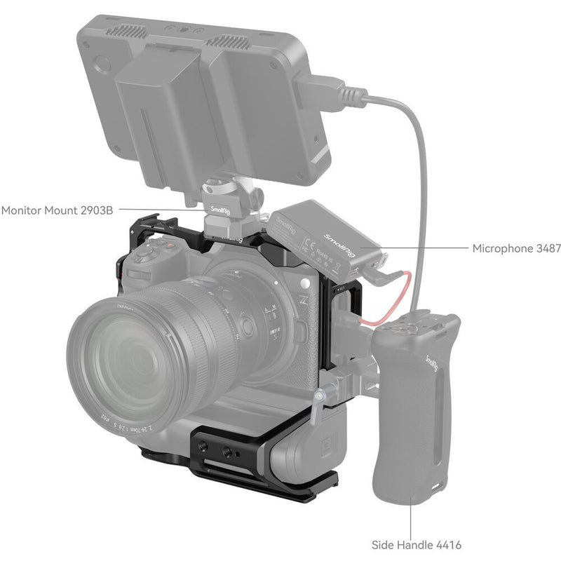 SmallRig Camera Cage for Nikon Z6 III with MB-N14 Vertical Grip