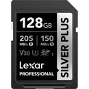 Lexar 128GB Professional SILVER PLUS UHS-I SDXC Memory Card