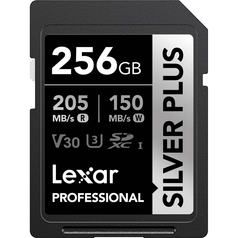 Lexar 256GB Professional SILVER PLUS UHS-I SDXC Memory Card