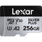 Lexar 256GB Professional SILVER PLUS UHS-I microSDXC Memory Card with SD Adapter