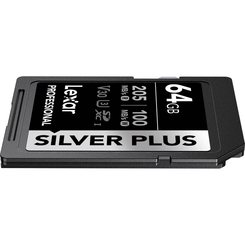 Lexar 64GB Professional SILVER PLUS UHS-I SDXC Memory Card