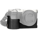 MegaGear Genuine Leather Half Case Sony a7c II (Black)