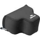 MegaGear Neoprene Case for Sony a7c II with 28-60mm Lens (Black)