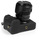 MegaGear Leather Camera Half Case FUJIFILM X-S20 (Black)