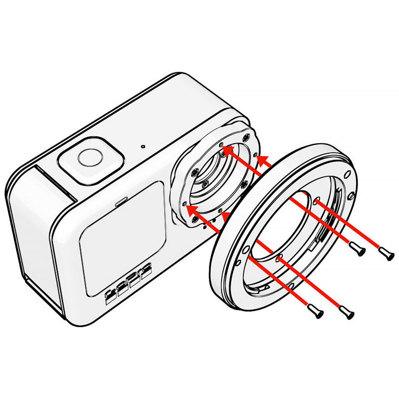 Back-Bone Gear Micro Four Thirds Adapter for H9/H10/H11/H12PRO