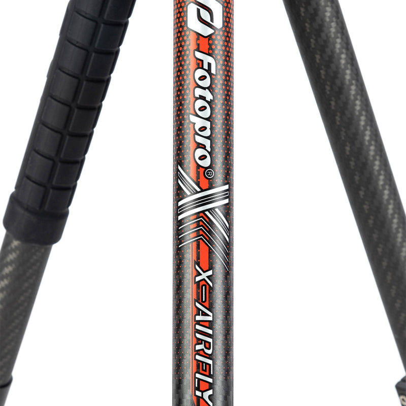 Fotopro X-Airfly Carbon Fiber Travel Tripod (Orange)