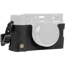 MegaGear EverReady Leather Half Case FUJIFILM X100VI (Black)