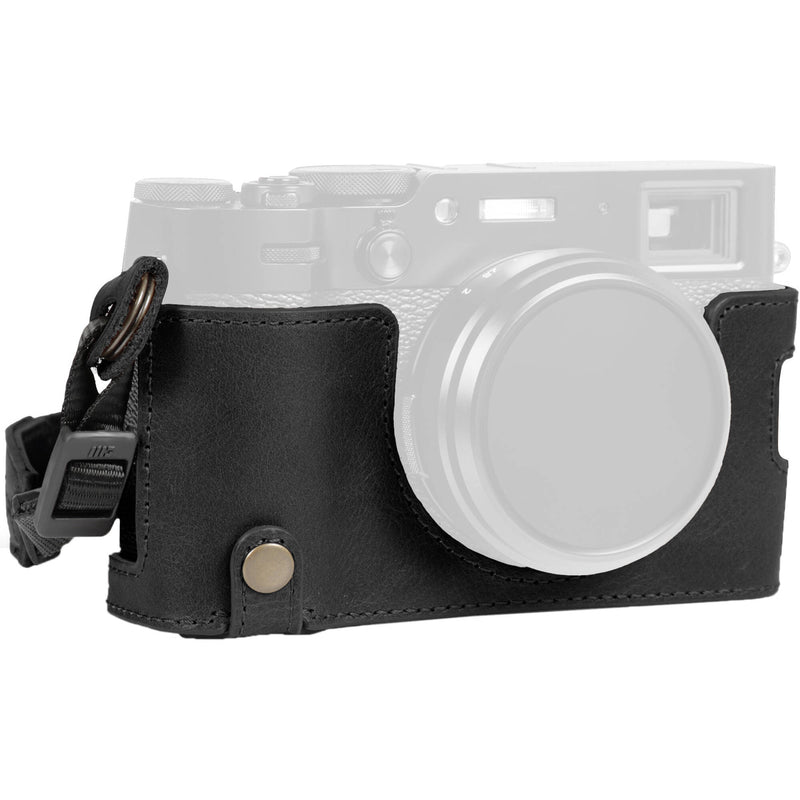 MegaGear EverReady Leather Half Case FUJIFILM X100VI (Black)