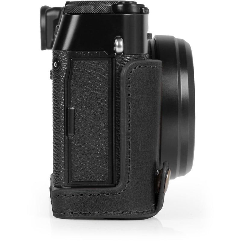 MegaGear EverReady Leather Half Case FUJIFILM X100VI (Black)