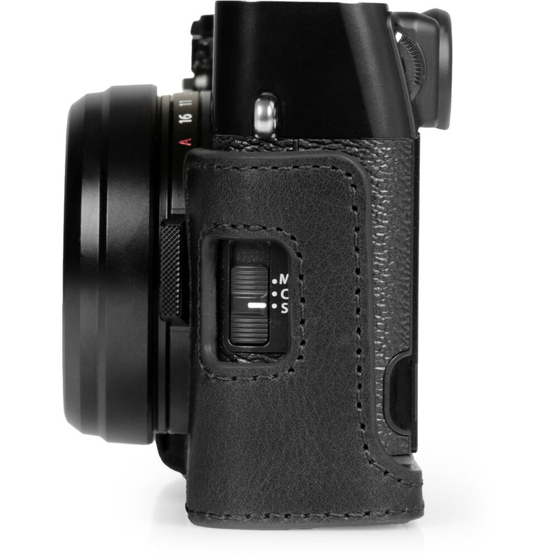 MegaGear EverReady Leather Half Case FUJIFILM X100VI (Black)
