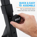Pyle Pro PKST38.5 Heavy-Duty Z-Style Folding Keyboard Stand (Glossy Black)