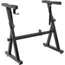 Pyle Pro PKST38.5 Heavy-Duty Z-Style Folding Keyboard Stand (Glossy Black)