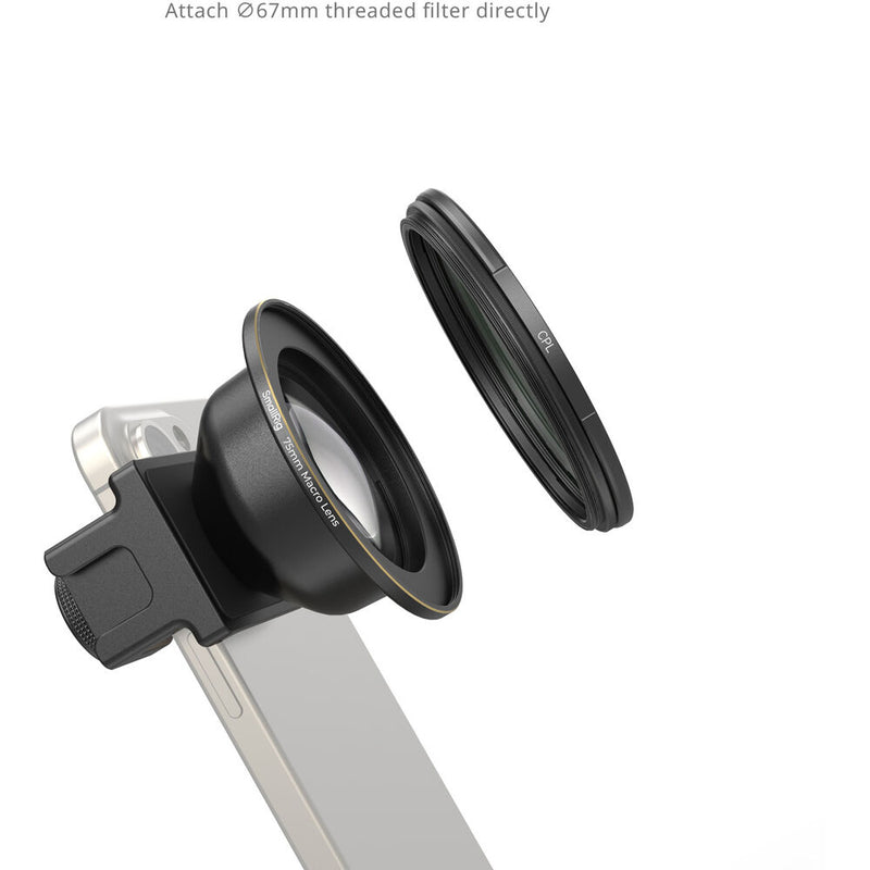 SmallRig 75mm Macro Lens for Mobile Phones (T-Mount)