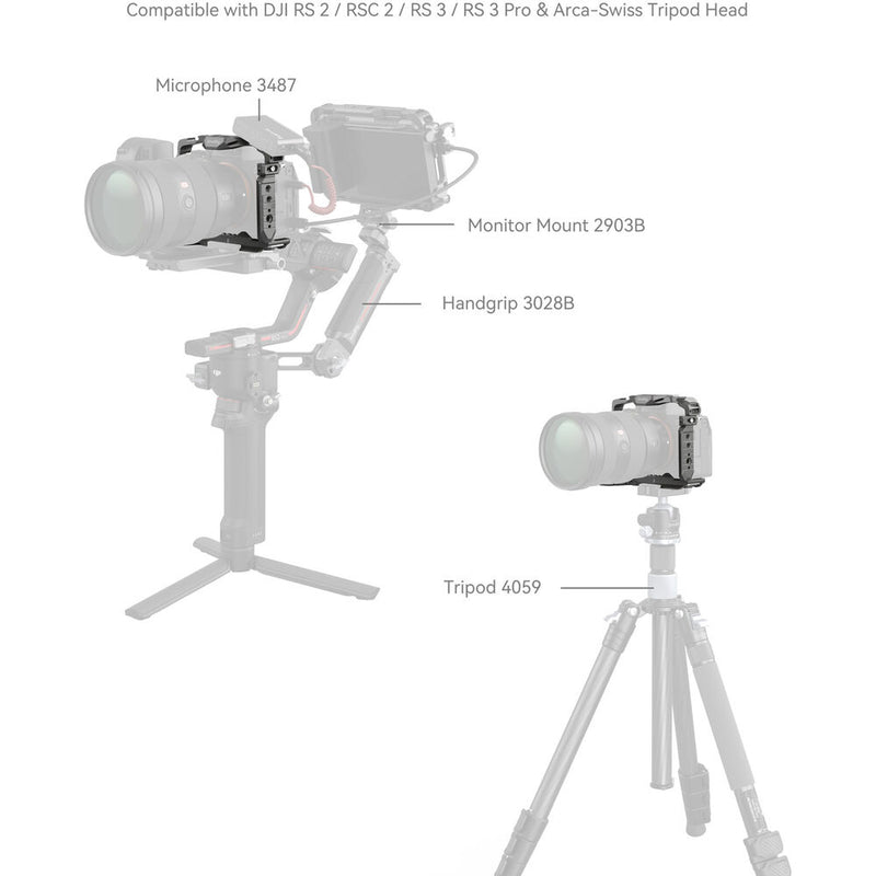 SmallRig HawkLock Quick Release Cage for Sony a7R V, a7 IV, a7S III, a1 & a7R IV