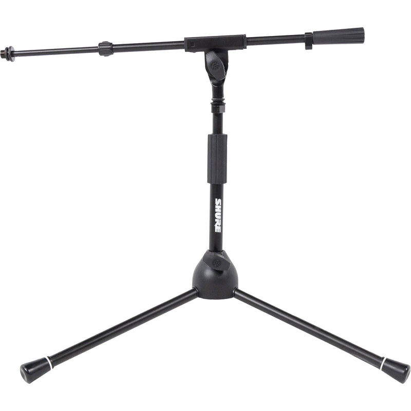 Shure by Gator Low-Profile Tripod Mic Stand with Adjustable Height and Telescoping Boom