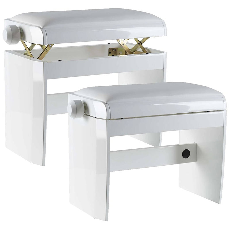 Dexibell Adjustable Piano Bench (Matte White)