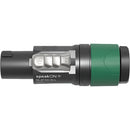 Neutrik NL4FXX-W-L 4-Pole Female speakON Connector (Green)