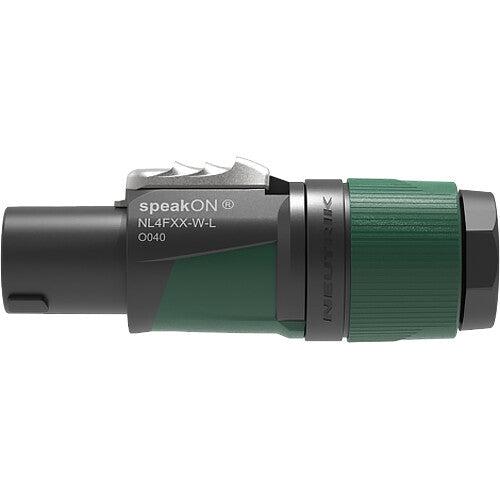 Neutrik NL4FXX-W-L 4-Pole Female speakON Connector (Green)