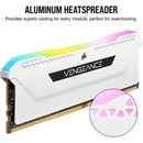 Corsair 32GB VENGEANCE RGB PRO SL DDR4 3600 MHz Memory Kit (White, 2 x 16GB)