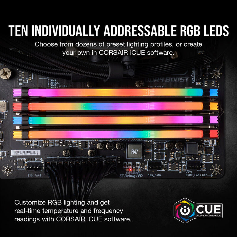 Corsair 32GB VENGEANCE RGB PRO DDR4 3600 MHz Memory Kit (Black, 2 x 16GB)