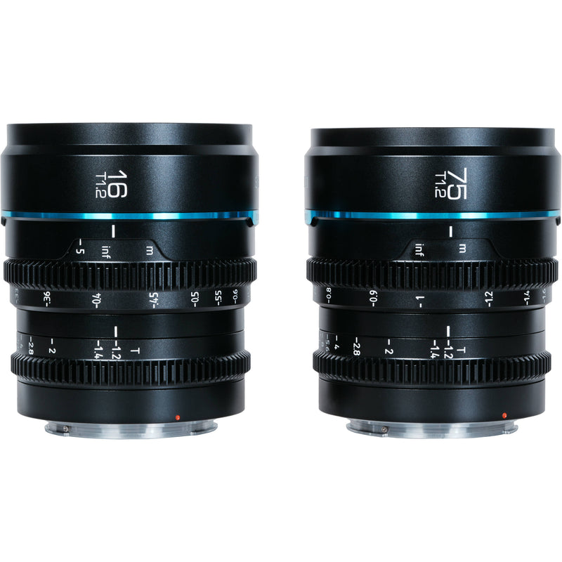Sirui Night Walker T1.2 S35 Cine 2-Lens Set (FUJIFILM X, Black)