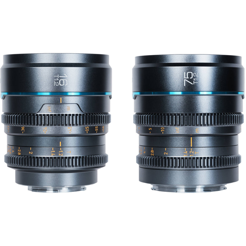 Sirui Night Walker T1.2 S35 Cine 2-Lens Set (Leica L, Gunmetal Gray)