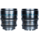 Sirui Night Walker T1.2 S35 Cine 2-Lens Set (FUJIFILM X, Gunmetal Gray)