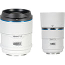 Sirui Sniper 2 Lens Kit with 16mm f/1.2 and 75mm f/1.2 Lens (FUJIFILM X, White)