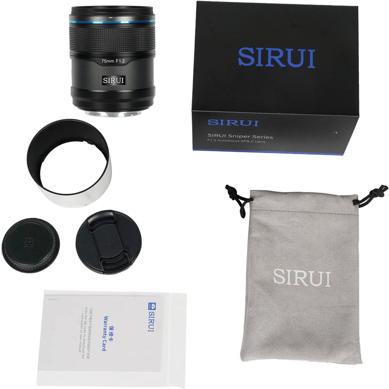 Sirui Sniper 75mm f/1.2 Autofocus Lens (Sony E, Black)