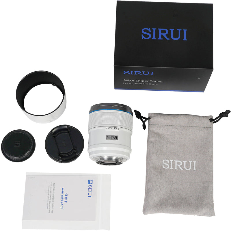Sirui Sniper 75mm f/1.2 Autofocus Lens (Nikon Z, White)