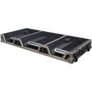 ProX ATA Style Flight Road Case with Wheels for Pioneer CDJ 3000 Player and DJM A9 Mixer (Black / Silver)