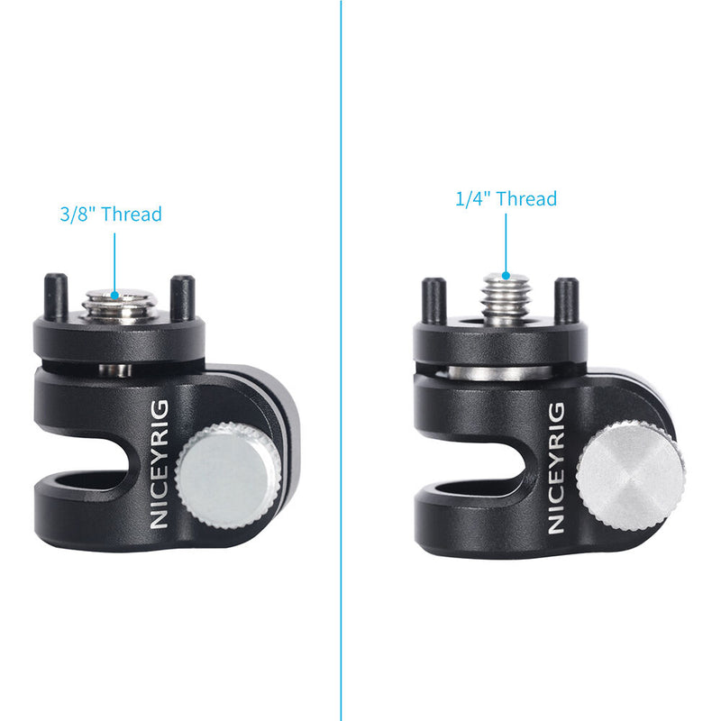 Niceyrig 15mm Single-Rod Holder Clamp with 3/8'' ARRI-Type Locating Screw
