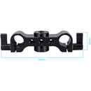Niceyrig Dual 15mm Rod Clamp with 1/4"-20 & 3/8"-16 ARRI-Type Locating Points