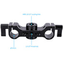 Niceyrig Dual 15mm Rod Clamp with 1/4"-20 & 3/8"-16 ARRI-Type Locating Points