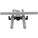 Niceyrig Dual 15mm Rod Clamp with 1/4"-20 & 3/8"-16 ARRI-Type Locating Points