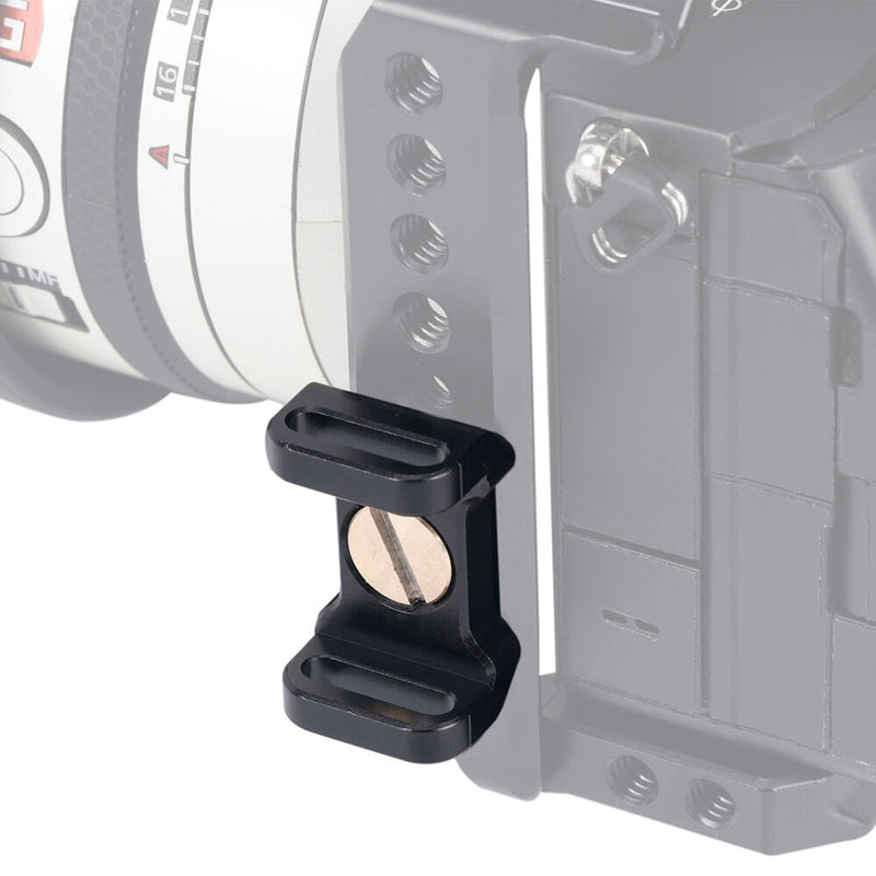 Niceyrig Camera Shoulder/Wrist Strap Hole Adapter with ARRI-Type Locating 1/4"-20 & 3/8"-16 Mounting Screws
