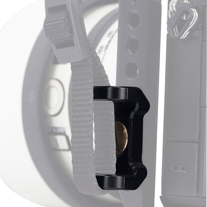 Niceyrig Camera Shoulder/Wrist Strap Hole Adapter with ARRI-Type Locating 1/4"-20 & 3/8"-16 Mounting Screws