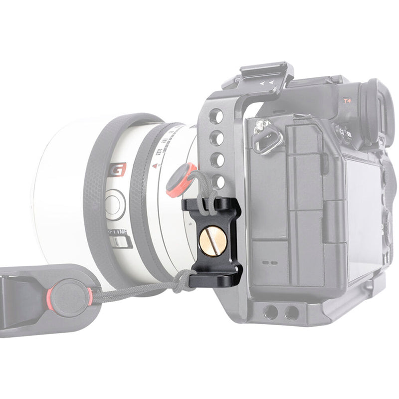 Niceyrig Camera Shoulder/Wrist Strap Hole Adapter with ARRI-Type Locating 1/4"-20 & 3/8"-16 Mounting Screws