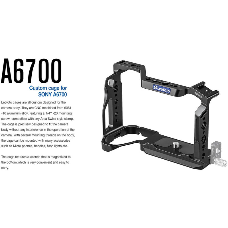Leofoto Camera Cage for Sony a6700