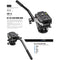 Leofoto BV-15L Fluid Head with Lever Release Clamp