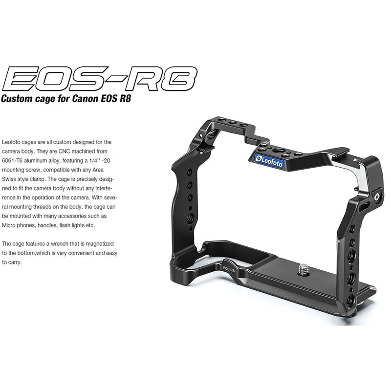 Leofoto Camera Cage for Canon EOS R8