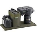 Billingham 335 MKII Camera/Laptop Bag (Sage FibreNyte / Chocolate Leather Trim, 10L)