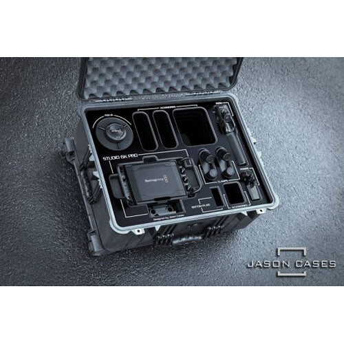 Jason Cases Wheeled Hard Case with Foam Insert for Blackmagic Studio Camera 6K Pro